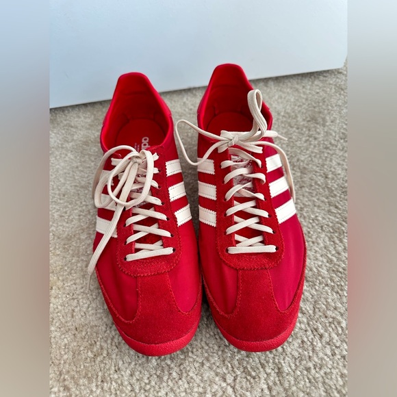 adidas Red and White Women's Shoes - Picture 2 of 5